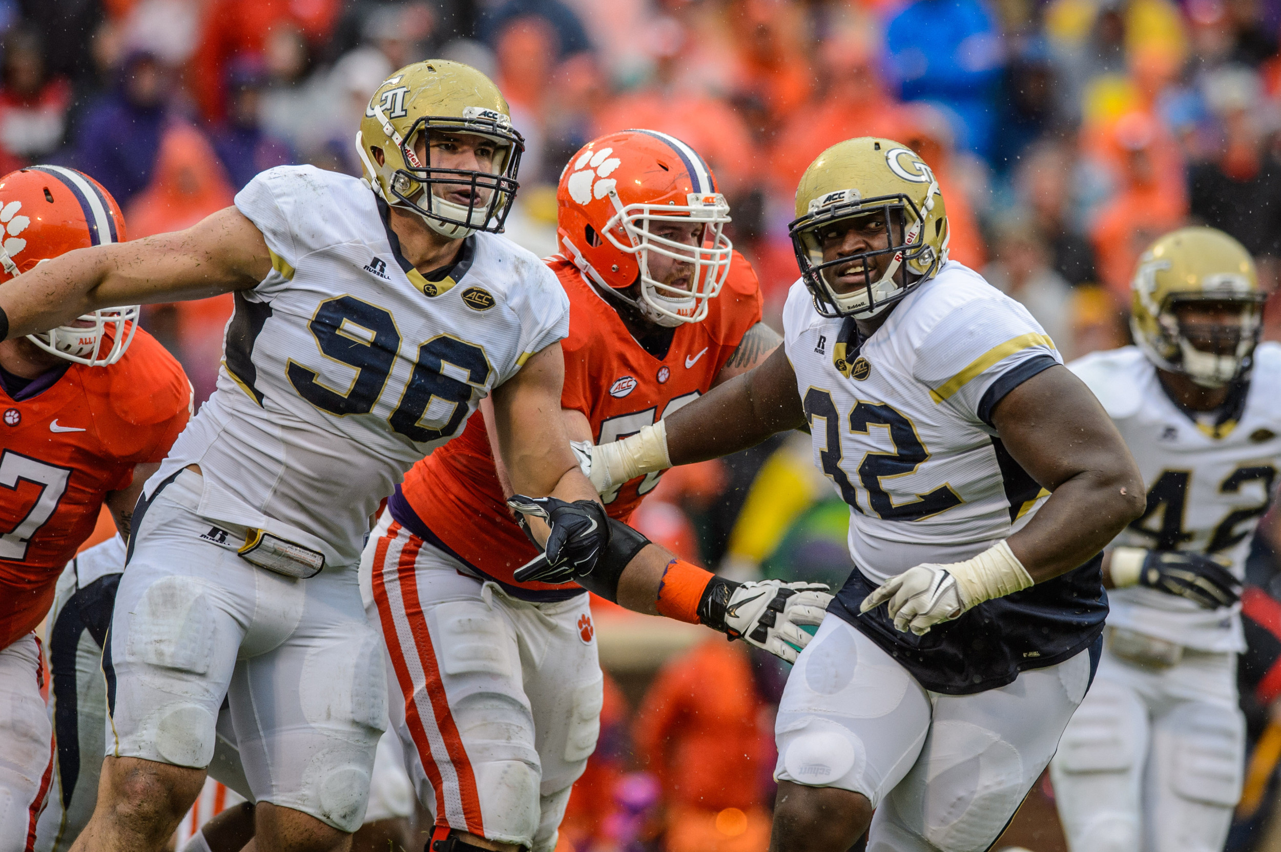 Adam Gotsis (96), Jabari Hunt (32)